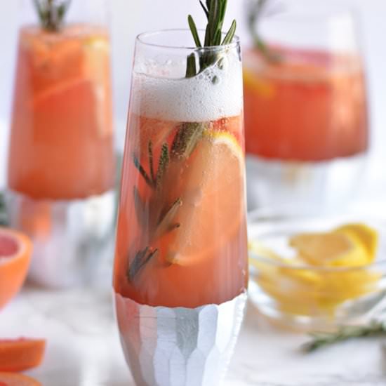 Bubbly Winter Citrus Sangria