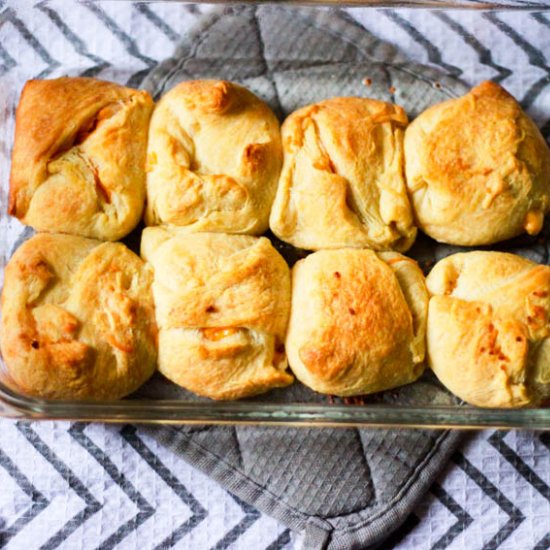 Buffalo Chicken Pizza Rolls