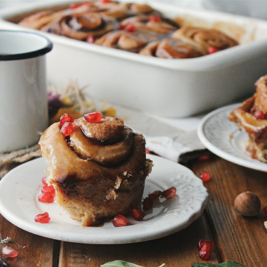 salted caramel cinnamon rolls