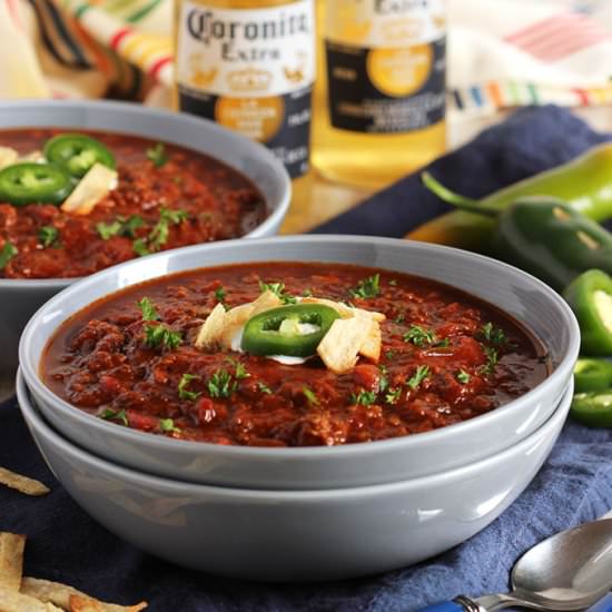 Sweet and Spicy Slow Cooker Chili