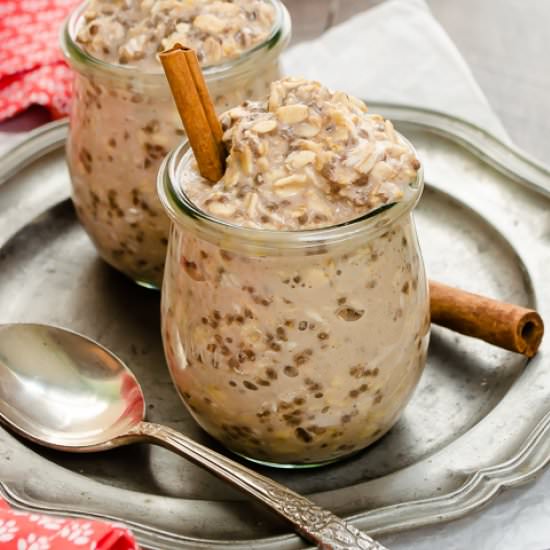 Chai Spiced Chia Overnight Oats