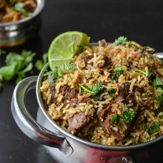 HYDERABADI LAMB BIRYANI