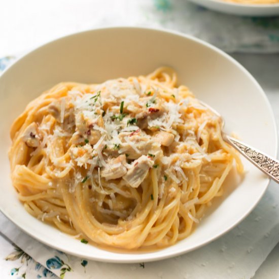 Pumpkin Alfredo Sauce Pasta