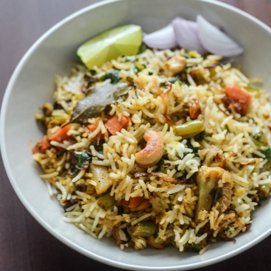 Vegetable Dum Biryani