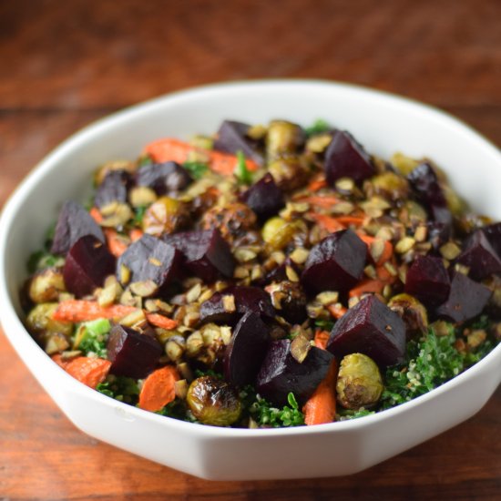 Vegetable, Kale, and Quinoa Salad