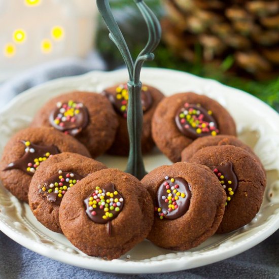 Chocolate shortbread