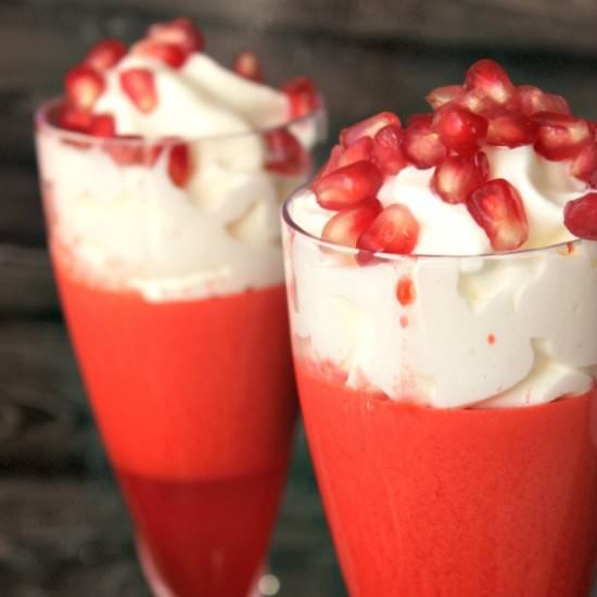 Raspberry Pomegranate Jello Treat