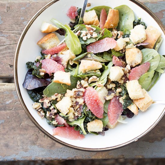 Grapefruit Walnut Salad