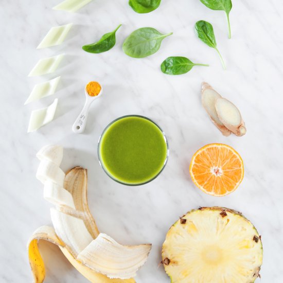 Green Smoothie with Sea Bukthorn