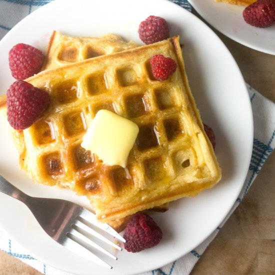 Vanilla Buttermilk Waffles