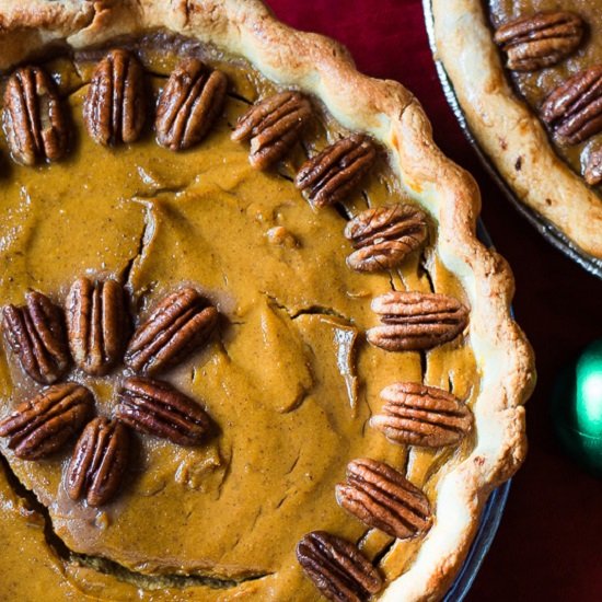 Pumpkin Bourbon Pie