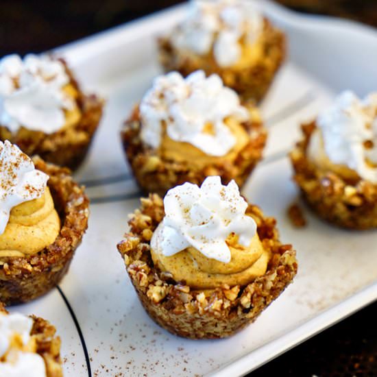 No Bake Pumpkin Cheesecake Tarts