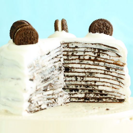 No-BakeOreo Mille Crepe Cake Recipe