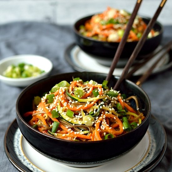 Spiralized Vegetable Noodle Bowls