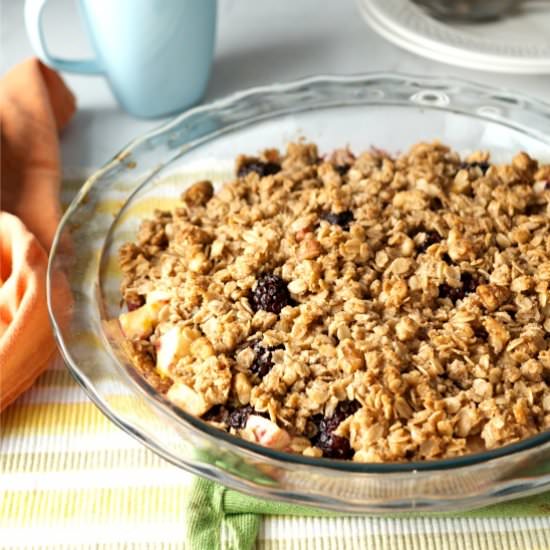 Blackberry Apple Crumble