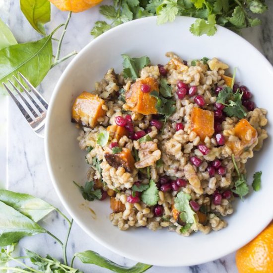 Warm Farro Salad