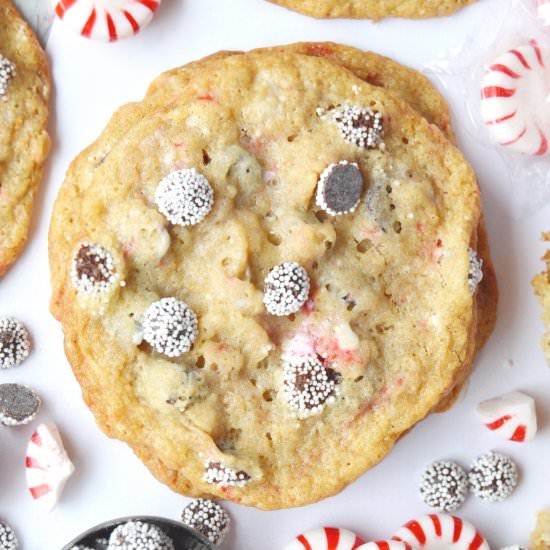 Peppermint Corn Flake Cookies