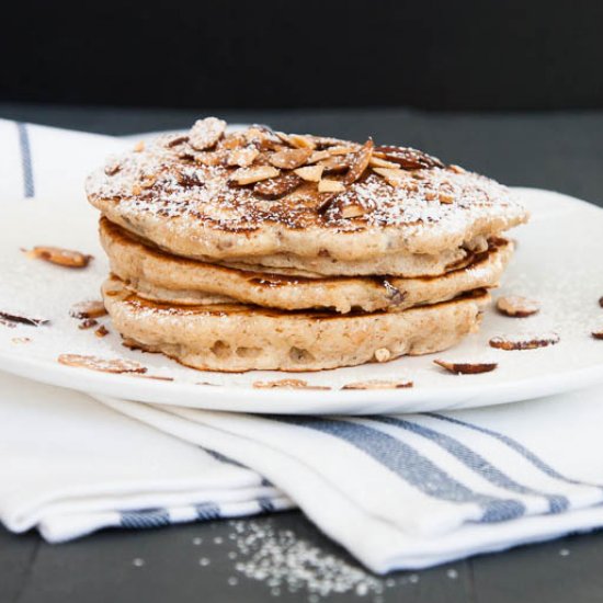 Almond Whole Wheat Pancakes