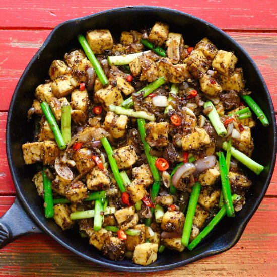 Spicy Black Pepper Tofu