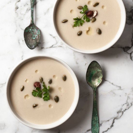 Parsnip and Parsley Root Bisque