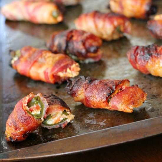 Bacon Wrapped Queso Jalapeños