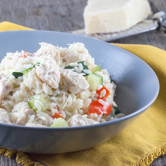 Cheesy Risotto with Chicken