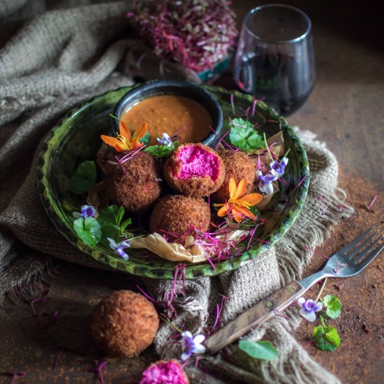 Beet & Goat Cheese Croquettes