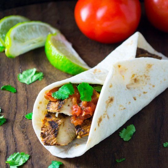 Cilantro Lime Chicken Wraps