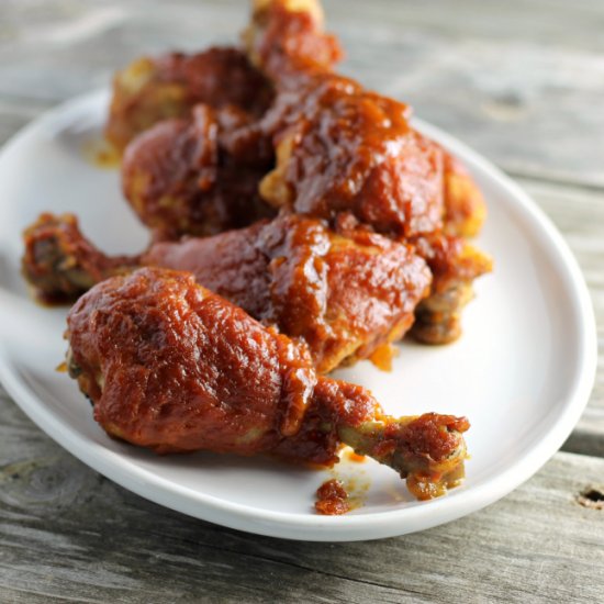 Slow-baked BBQ Chicken Drumsticks