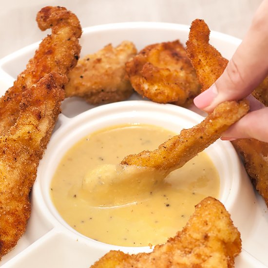 Chicken Fingers with Honey