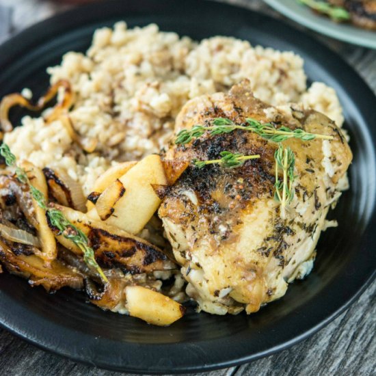 Chicken with Caramelized Apples