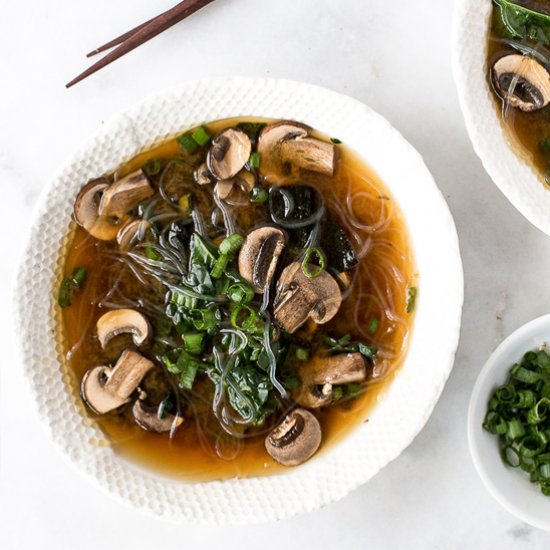 Healing Kelp Noodle Miso Soup