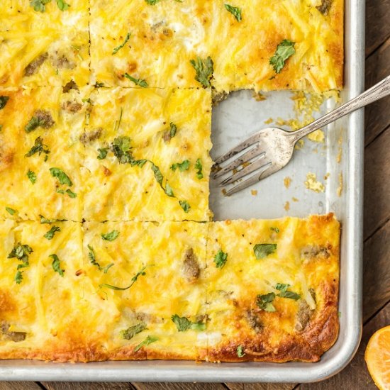 Sheet Pan Breakfast Pizza