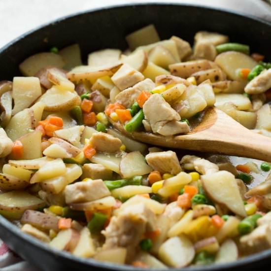 30 Minute Skillet Chicken Stew