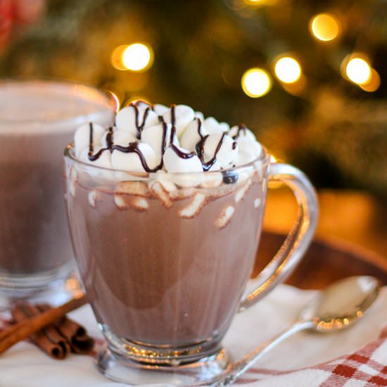 Spiked Cinnamon Hot Chocolate