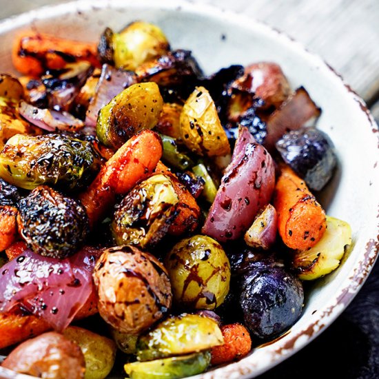 Easy Roasted Vegetables with Honey