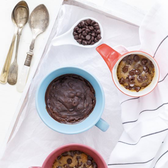 2 Minute Eggless Brownie in a Mug