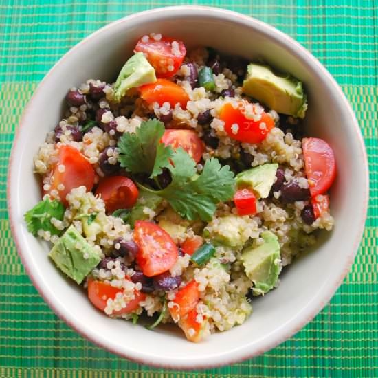 Honey, Lime, Quinoa and Black Bean Salad