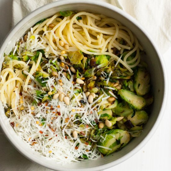 Leek & Brussels Pasta