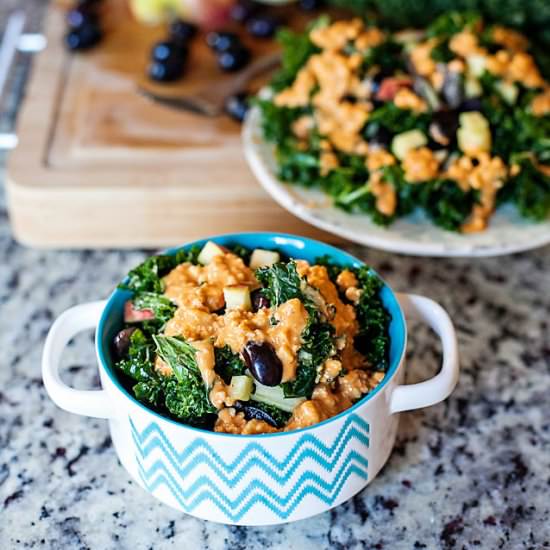 Kale Salad w/ Creamy Thai Dressin