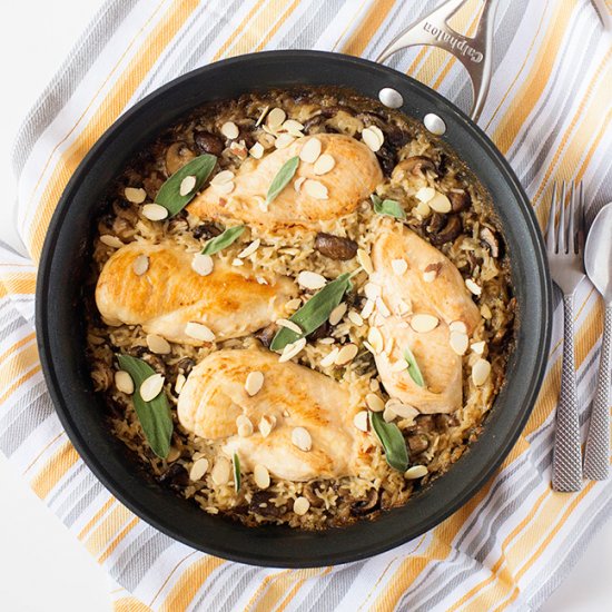 One pan Mushroom Chicken