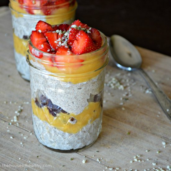 Chia Pudding with Persimmon Cream