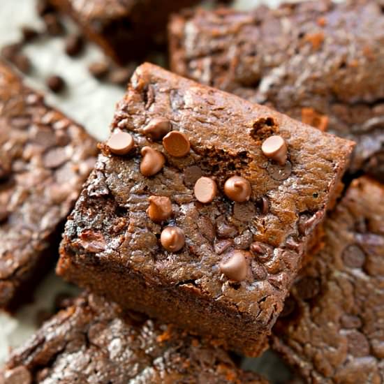 One-Bowl Flourless Brownies