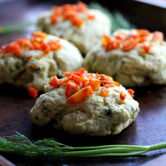 Vegan Carrot Dill Scone