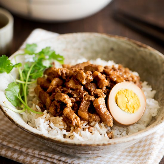 Taiwanese Braised Pork Over Rice