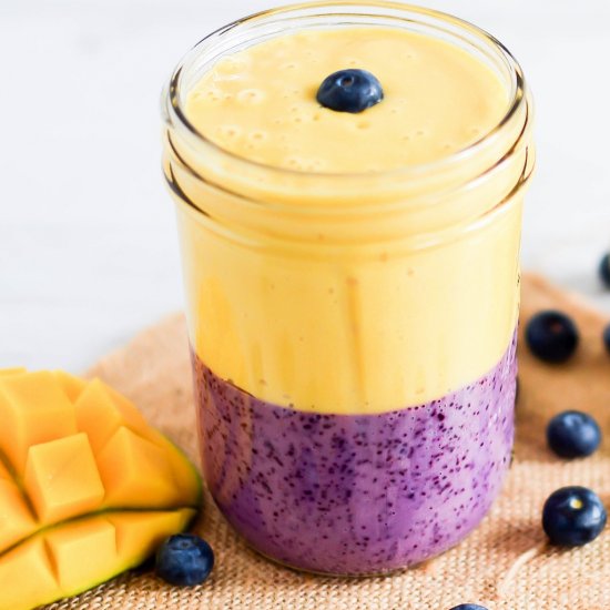 Mango, Blueberry and Soy Smoothie