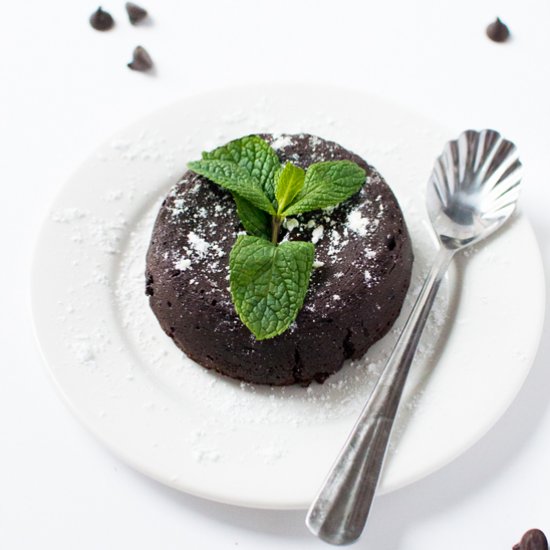 Mint Chocolate Molten Lava Cakes