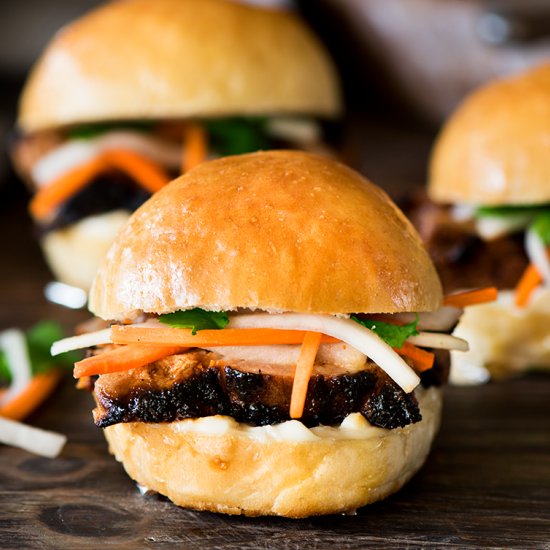 Korean Gochujang Pork Steak Sliders