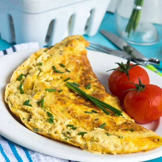 Cheese and Chive Omelette