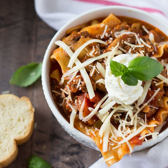 Lasagna Soup